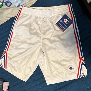 Champion White Athletic Shorts Classic Design
